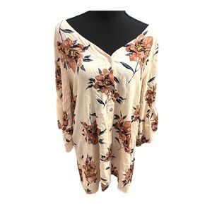 Saltwater Luxe Floral Mini Shift Dress Medium